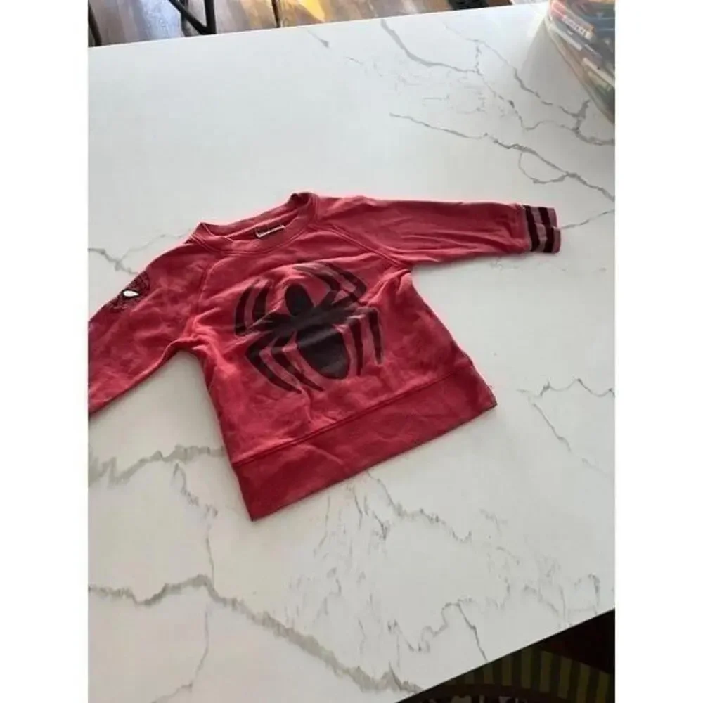 GAP‎ JUNK FOOD BABY SPIDER MAN RED SWEATSHIRT SIZE 2 YEARS
